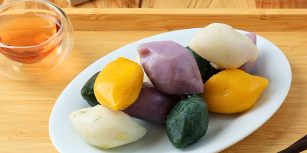 Songpyeon, a type of rice cake that is popular during Chuseok