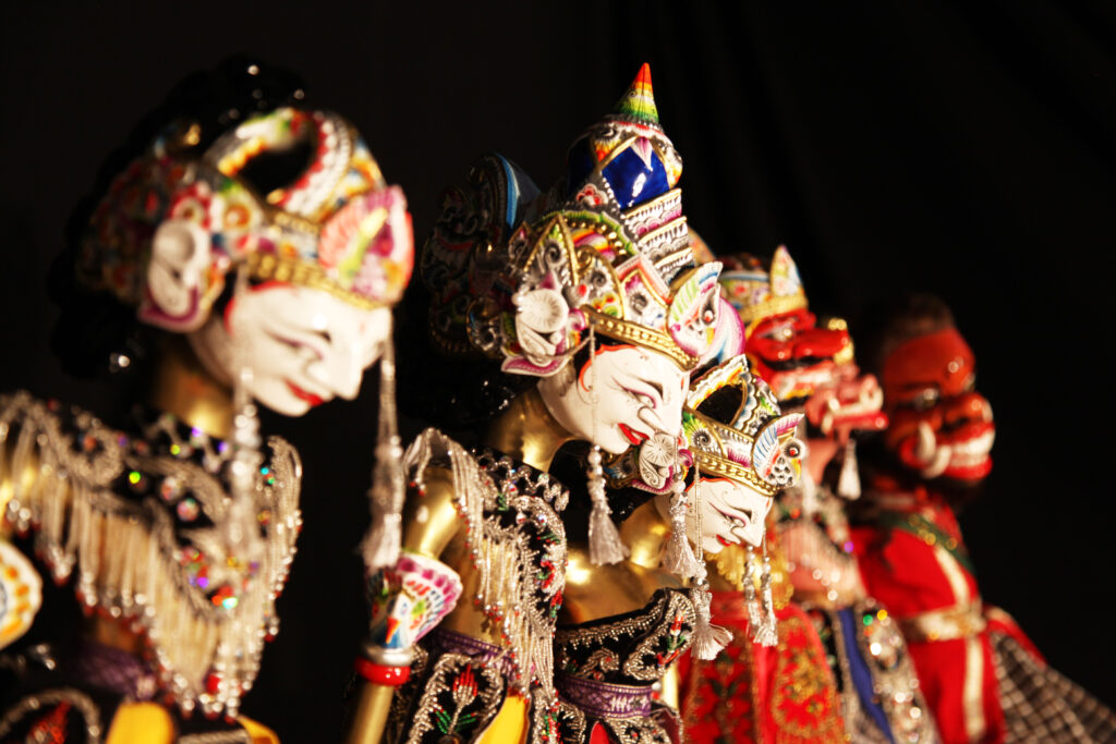 Wayang golek, traditional rod puppets made of wood